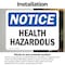 Signmission Health Hazards OSHA Notice Sign, Vinyl Decal, 10in W x 7in L, 2PK OS-2PACK-NS-D-710-L-13349 - alternate 4